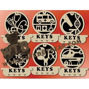 Health Key Plaques fretwork scroll saw pattern |The Wooden Teddy Bear