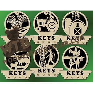 Farmer Key Plaques fretwork scroll saw pattern |The Wooden Teddy Bear