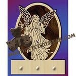 Angel Key Plaque fretwork scroll saw pattern |The Wooden Teddy Bear