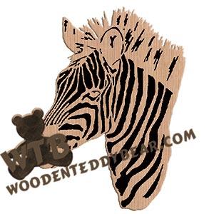 Zebra Head fretwork scroll saw pattern |The Wooden Teddy Bear