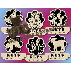 Baby Key Plaques fretwork scroll saw pattern |The Wooden Teddy Bear