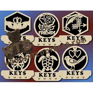 Friends Key Plaques fretwork scroll saw pattern |The Wooden Teddy Bear