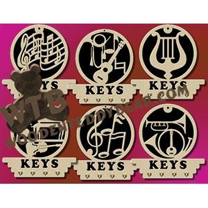 Music Key Plaques fretwork scroll saw pattern |The Wooden Teddy Bear