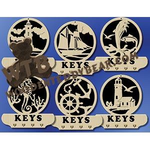 Nautical Key Plaques fretwork scroll saw pattern |The Wooden Teddy Bear