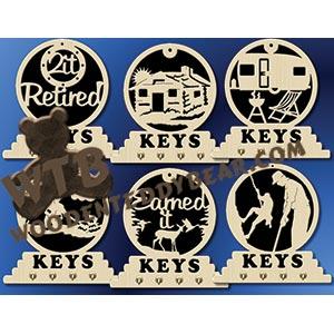 Retirement Key Plaques fretwork scroll saw pattern |The Wooden Teddy Bear