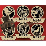 Barber Key Plaques fretwork scroll saw pattern |The Wooden Teddy Bear