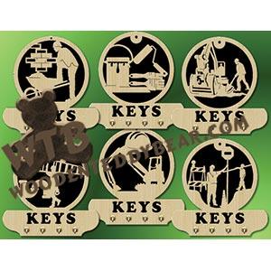 Construction Key Plaques fretwork scroll saw pattern |The Wooden Teddy Bear