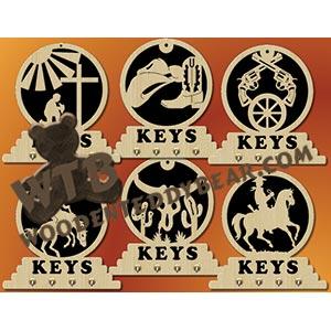 Cowboy Key Plaques fretwork scroll saw pattern |The Wooden Teddy Bear