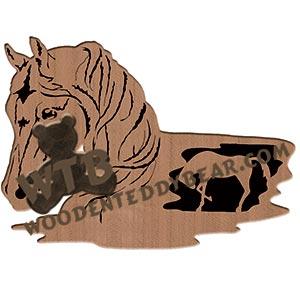 Horse Plaque fretwork scroll saw pattern |The Wooden Teddy Bear