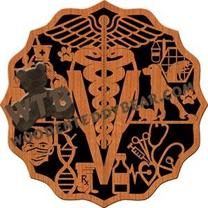 Veterinarian Plaque fretwork scroll saw pattern |The Wooden Teddy Bear