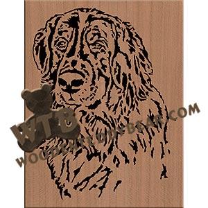 Bernese Mountain Dog fretwork scroll saw pattern |The Wooden Teddy Bear
