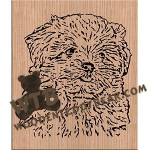 Bichon Frise Puppy fretwork scroll saw pattern |The Wooden Teddy Bear