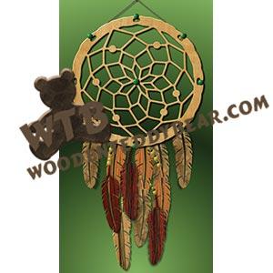 Dreamcatcher Plain fretwork scroll saw pattern |The Wooden Teddy Bear