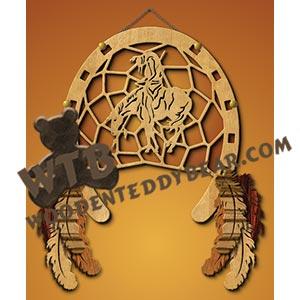 Dreamcatcher End of the Trail fretwork scroll saw pattern |The Wooden Teddy Bear