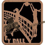 Volleyball Girls #2 fretwork scroll saw pattern |The Wooden Teddy Bear