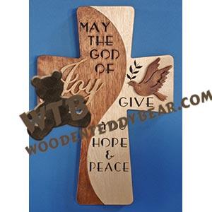 Joy Cross fretwork scroll saw pattern |The Wooden Teddy Bear