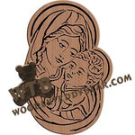 Madonna & Child fretwork scroll saw pattern |The Wooden Teddy Bear