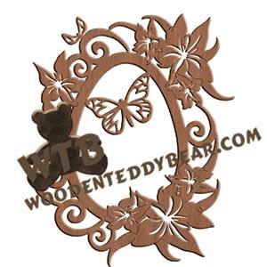 Easter Egg & Lilies fretwork scroll saw pattern |The Wooden Teddy Bear