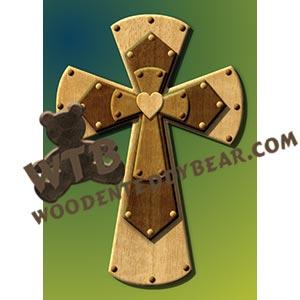 Stacked Cross #5 fretwork scroll saw pattern |The Wooden Teddy Bear