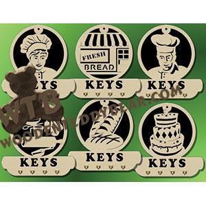 Baker Key Plaques fretwork scroll saw pattern |The Wooden Teddy Bear