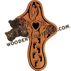 Hospice Cross fretwork scroll saw pattern |The Wooden Teddy Bear