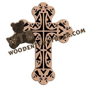 Ukrainian Cross #4 fretwork scroll saw pattern |The Wooden Teddy Bear