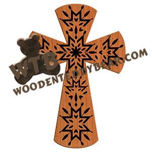 Ukrainian Cross #5 fretwork scroll saw pattern |The Wooden Teddy Bear