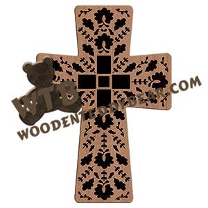 Ukrainian Cross #6 fretwork scroll saw pattern |The Wooden Teddy Bear