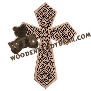 Ukrainian Cross #8 fretwork scroll saw pattern |The Wooden Teddy Bear