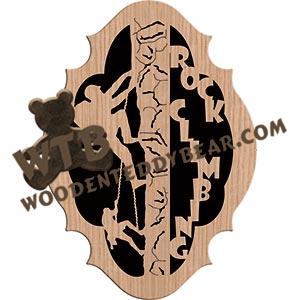 Rock Climbing fretwork scroll saw pattern |The Wooden Teddy Bear