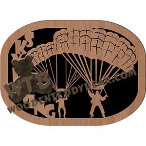 Skydiving fretwork scroll saw pattern |The Wooden Teddy Bear