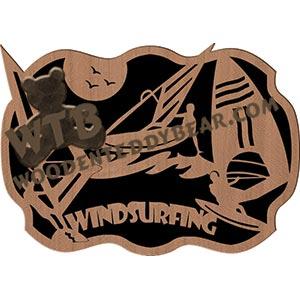 Windsurfing fretwork scroll saw pattern |The Wooden Teddy Bear