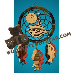 Boat Dreamcatcher fretwork scroll saw pattern |The Wooden Teddy Bear