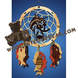 Nautical Dreamcatcher fretwork scroll saw pattern |The Wooden Teddy Bear