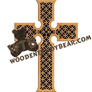 Lattice Cross fretwork scroll saw pattern |The Wooden Teddy Bear
