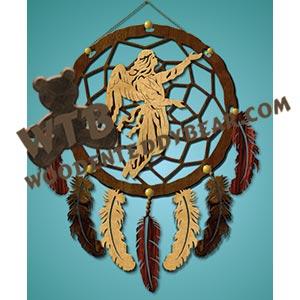 Angel Dreamcatcher fretwork scroll saw pattern |The Wooden Teddy Bear