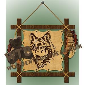 Loose-Framed Wolf fretwork scroll saw pattern |The Wooden Teddy Bear