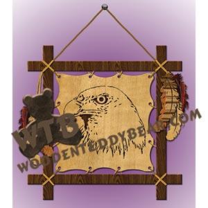 Loose-Framed Eagle fretwork scroll saw pattern |The Wooden Teddy Bear