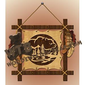 Loose-Framed Bear fretwork scroll saw pattern |The Wooden Teddy Bear