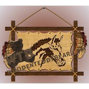 Loose-Framed Horse fretwork scroll saw pattern |The Wooden Teddy Bear