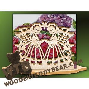 Angels Napkin Holder fretwork scroll saw pattern | The Wooden Teddy Bear