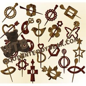 Shawl Pins fretwork scroll saw pattern |The Wooden Teddy Bear