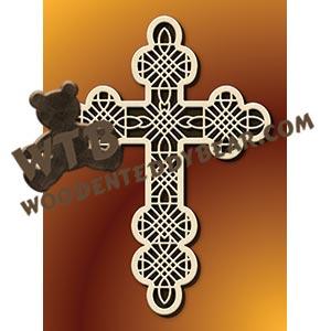 Cross with Celtic Design fretwork scroll saw pattern |The Wooden Teddy Bear