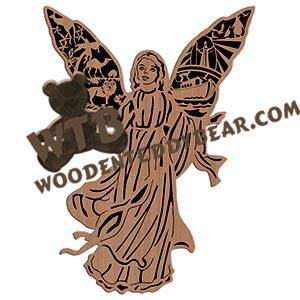 Noah's Ark Angel fretwork scroll saw pattern |The Wooden Teddy Bear