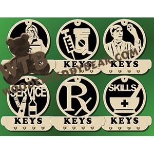 Pharmacist Key Plaques fretwork scroll saw pattern |The Wooden Teddy Bear