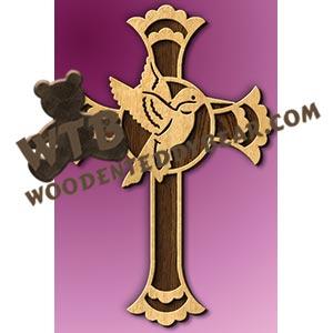 Hummingbird Cross fretwork scroll saw pattern |The Wooden Teddy Bear