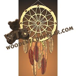 Dreamcatcher Plain #2 fretwork scroll saw pattern |The Wooden Teddy Bear