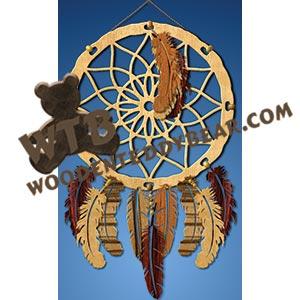 Dreamcatcher Plain #3 fretwork scroll saw pattern |The Wooden Teddy Bear