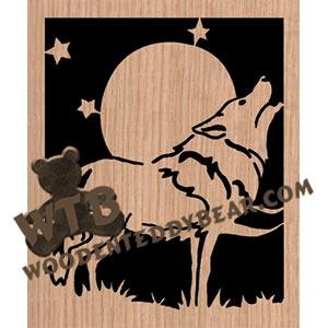 Howler fretwork scroll saw pattern |The Wooden Teddy Bear