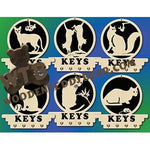 Cat Key Plaques fretwork scroll saw pattern |The Wooden Teddy Bear